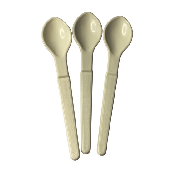 Tupperware Set of 3 1208 Vintage Hang On Baby Spoons - Picture 1 of 2
